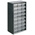 RS PRO 24 Drawer Storage Unit, PP, 550mm x 310mm x 180mm, Grey