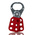 RS PRO 6-Lock Steel Hasp Lockout, 9.5mm Shackle, 25mm Attachment