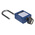 RS PRO Blue 1-Lock Nylon, Steel Safety Lockout, 6.4mm Shackle