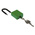 RS PRO Green 1-Lock Aluminium, Nylon Safety Lockout, 6.4mm Shackle