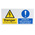 RS PRO Electrical Hazard Warning Sign (English)