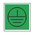 RS PRO Black/Green Vinyl Safety Labels, Symbol-Text 25 mm x 25mm