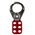 RS PRO 6-Lock Steel Hasp Lockout, 38mm Attachment