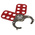 RS PRO 6-Lock Steel Hasp Lockout, 25mm Attachment