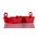RS PRO Red 2-Lock Polypropylene Plug Lockout, 5mm Shackle