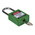 RS PRO Green 1-Lock Nylon, Steel Safety Lockout, 6.4mm Shackle