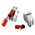 Brady Red 1-Lock Brass, Glass Fibre Reinforced Plastic, Stainless Steel Universal Circuit Breaker Lockout, 7mm Shackle