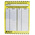 Brady Black on Blue, Green Safety Forklift Tag, German Language, 10 per Pack