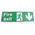 Vinyl FIRE EXIT, Fire Exit, English, Exit Sign