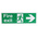 PVC FIRE EXIT, Fire Exit, English, Exit Sign