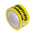 RS PRO Black/Yellow Vinyl Safety Labels, Warning Asbestos-Text 33 m x 50mm