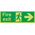 PET Fire Extinguisher, Fire Exit, English, Exit Sign