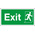 Vinyl FIRE EXIT, Fire Exit, English, Exit Sign