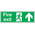 Vinyl FIRE EXIT, Fire Exit, English, Exit Sign