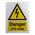 RS PRO Black/White/Yellow Vinyl Safety Labels, Danger 415 Volts-Text 200 mm x 150mm