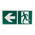 Plastic Emergency Exit Left With Pictogram Only, Non-Illuminated Emergency Exit Sign