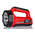 RS PRO LED Hand Lamp Black, Red - Rechargeable 1300 lm