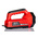 RS PRO LED Hand Lamp Black, Red - Rechargeable 1300 lm