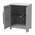 RS PRO 2 Door Plastic  Lockable Floor Standing Storage Cabinet, 780 x 430 x 1010mm