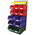 RS PRO PP Louvre Panel Storage Unit, 457mm x 946mm, Blue, Green, Red, Yellow
