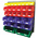 RS PRO PP Louvre Panel Storage Unit, 946mm x 914mm, Blue, Green, Red, Yellow