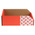 RS PRO Cardboard Storage Bin, 100mm x 200mm, Red