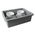 Rubbermaid Commercial Products 28.9L Grey Polyethylene Storage Box, 17.78cm x 43.51cm x 54.61cm