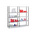 Manorga RAL 7035 Light Grey 5 Shelf Sheet Steel Quickshelf Extension Bay, 2000mm x 1000mm, 600mm, 70kg Load