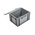 Schoeller Allibert 20L Grey Plastic Medium Storage Box, 246mm x 300mm x 400mm