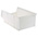 RS PRO PP Storage Bin, 130mm x 205mm, White