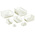 RS PRO PP Storage Bin, 130mm x 205mm, White