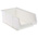 RS PRO PP Storage Bin, 130mm x 205mm, White