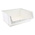 RS PRO PP Storage Bin, 180mm x 419mm, White