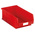 RS PRO PP Storage Bin, 200mm x 315mm, Red