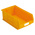 RS PRO PP Storage Bin, 200mm x 315mm, Yellow