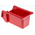 RS PRO PP Storage Bin, 80mm x 109mm, Red