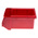 RS PRO PP Storage Bin, 80mm x 109mm, Red