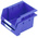 RS PRO PP Storage Bin, 130mm x 179mm, Blue