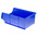 RS PRO PP Storage Bin, 130mm x 239mm, Blue
