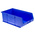 RS PRO PP Storage Bin, 130mm x 239mm, Blue