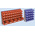 RS PRO PP Storage Bin, 500mm x 500mm, Grey, Red