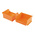 RS PRO PP Storage Bin, 50mm x 100mm, Orange