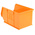 RS PRO PP Storage Bin, 130mm x 150mm, Orange