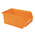 RS PRO PP Storage Bin, 76mm x 101mm, Orange