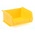 RS PRO PP Storage Bin, 50mm x 100mm, Yellow