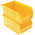 RS PRO PP Storage Bin, 76mm x 101mm, Yellow