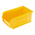 RS PRO PP Storage Bin, 76mm x 101mm, Yellow