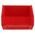 RS PRO PP Storage Bin, 50mm x 100mm, Red