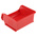 RS PRO PP Storage Bin, 50mm x 100mm, Red