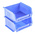 RS PRO PP Storage Bin, 50mm x 100mm, Blue